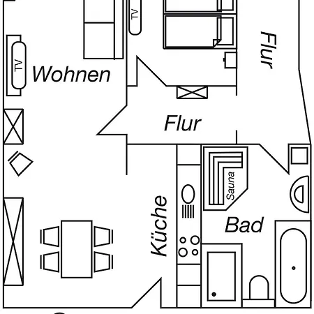 Apartmán Objekt-nr 243 - Ort - Lindwurmstrasse Lübeck